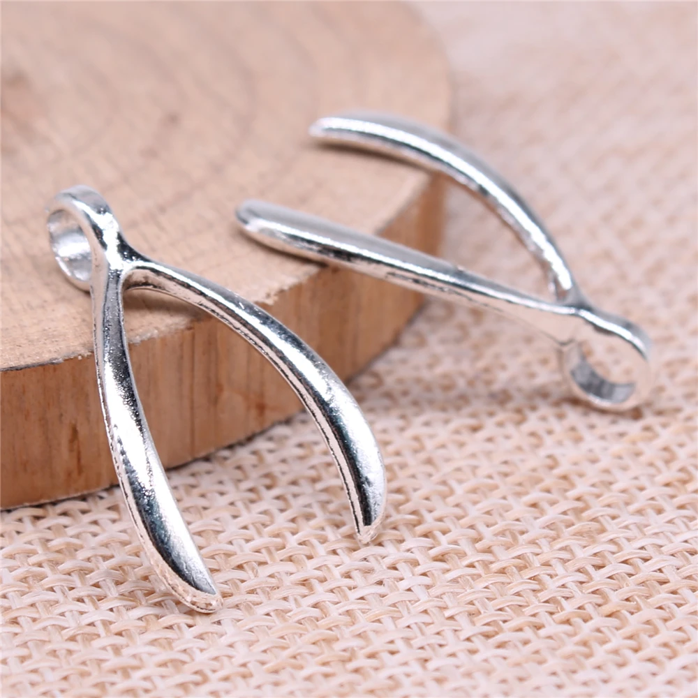 

Подвески желаний для изготовления ювелирных изделий, цвет античное серебро, 20 шт., 27x16 мм