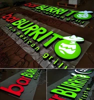 front lit channel letters signs use led lights to illuminate the face of the letters
