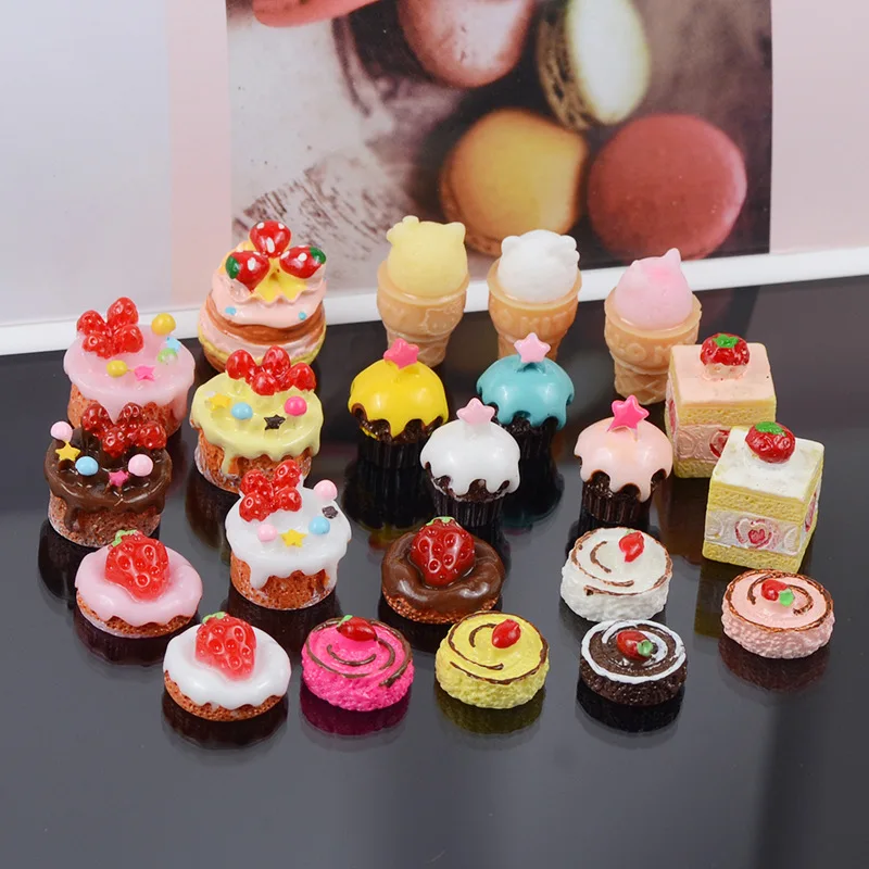 3D аксессуары для еды торта Lizun супер светильник глиняные Подвески DIY слизи