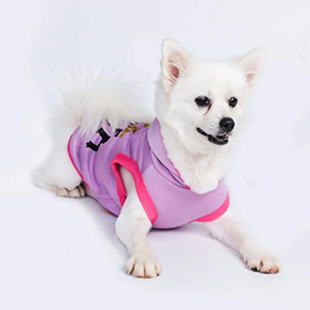 

Стильный свитшот с надписью, удобный в носке костюм для домашних животных, утепленные Топы с капюшоном для собак