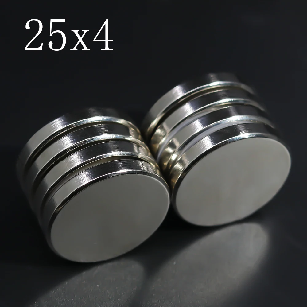 

2/5/10/20 Pcs 25x4 Neodymium Magnet 25mm x 4mm N35 NdFeB Round Super Powerful Strong Permanent Magnetic imanes Disc 25x4