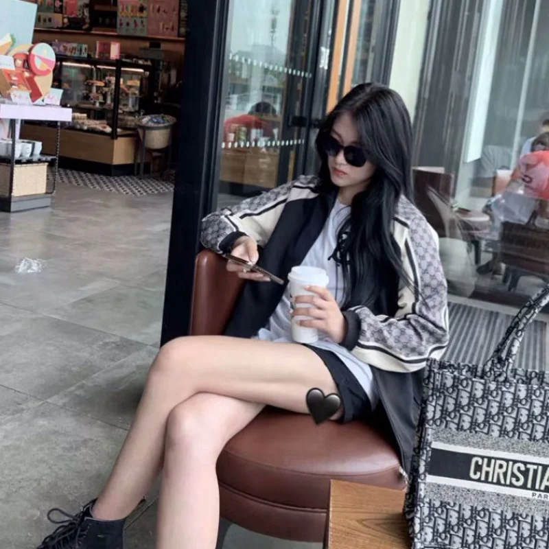 Женская Повседневная Толстовка Timis Li с длинным рукавом на молнии карманами