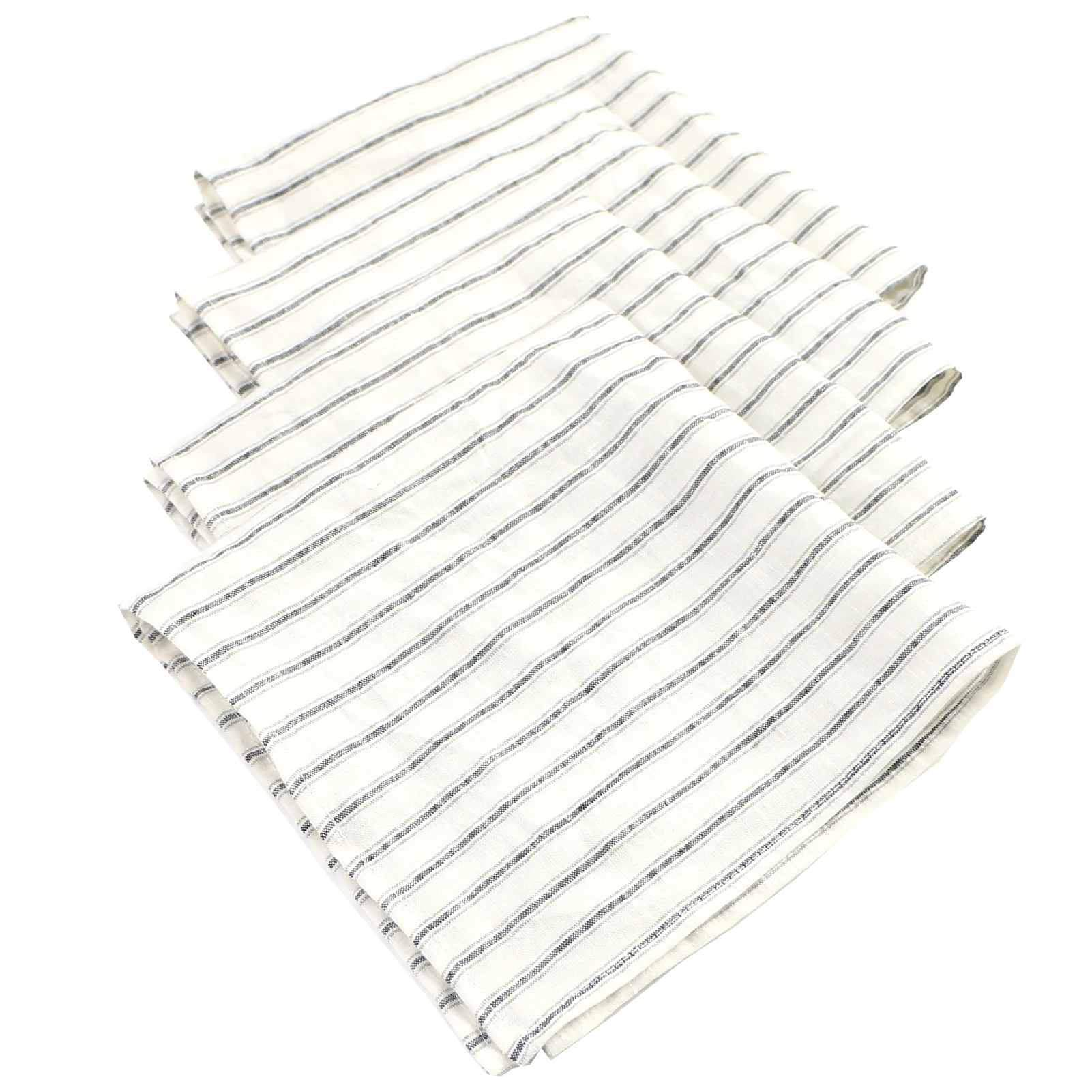 Servilletas de tela de cena de 40x40cm, paquete de 4 telas de lino puro prelavadas para mesa de cocina, decoraci&oacute;n de fiesta de c&oacute;ctel de boda-0
