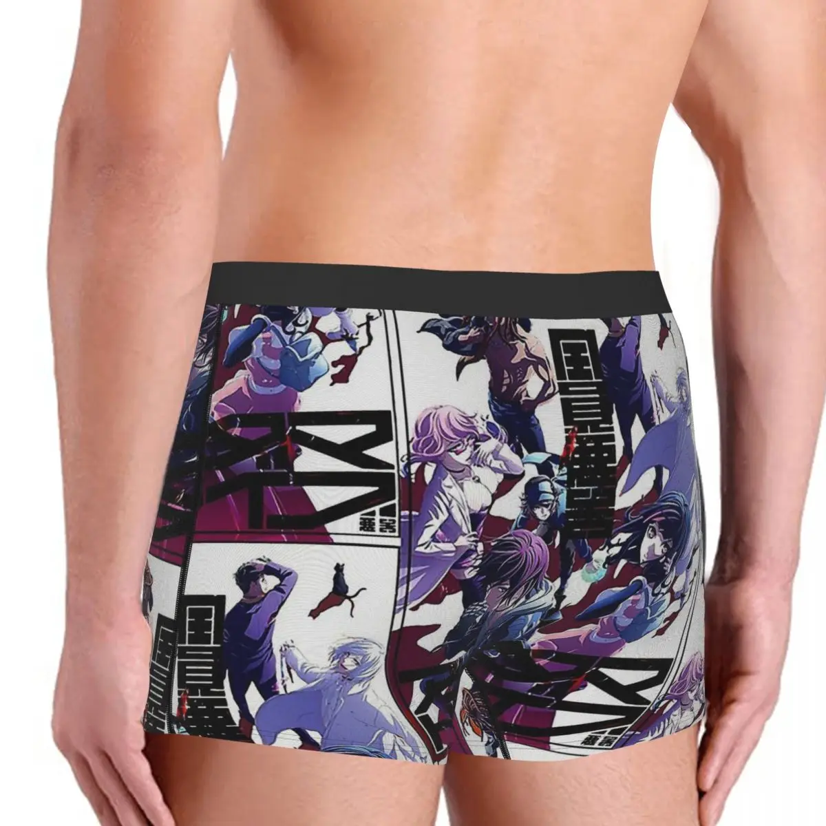Poster Akudama Drive Anime Swindler Courier Brawler Underpants Cotton Panties Male Underwear Ventilate Shorts Boxer Briefs | Мужская
