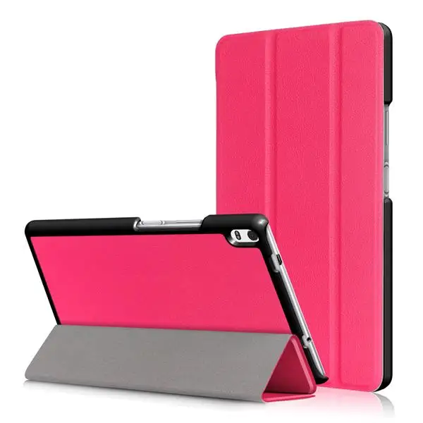 LVTAB4 8PLUS KST HPK Чехол Funda для lenovo TAB 4 " Plus TB-8704N/TB-8704F(новинка года выпуска) Чехол-книжка с треугольной подставкой+ подарок - Цвет: LVTAB4 8PLUS KST HPK
