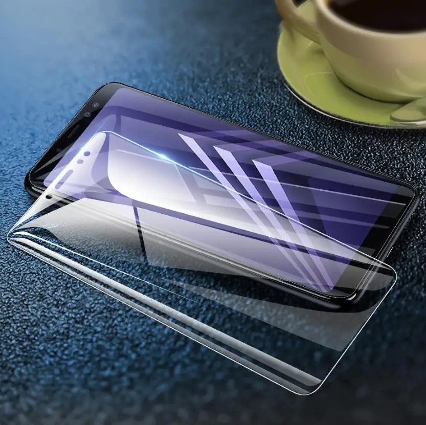 Закаленное стекло 2 шт./лот для Samsung Galaxy A5 A8 A7 Защита экрана A6 A9 J4 J6 PLus 2018 защитная