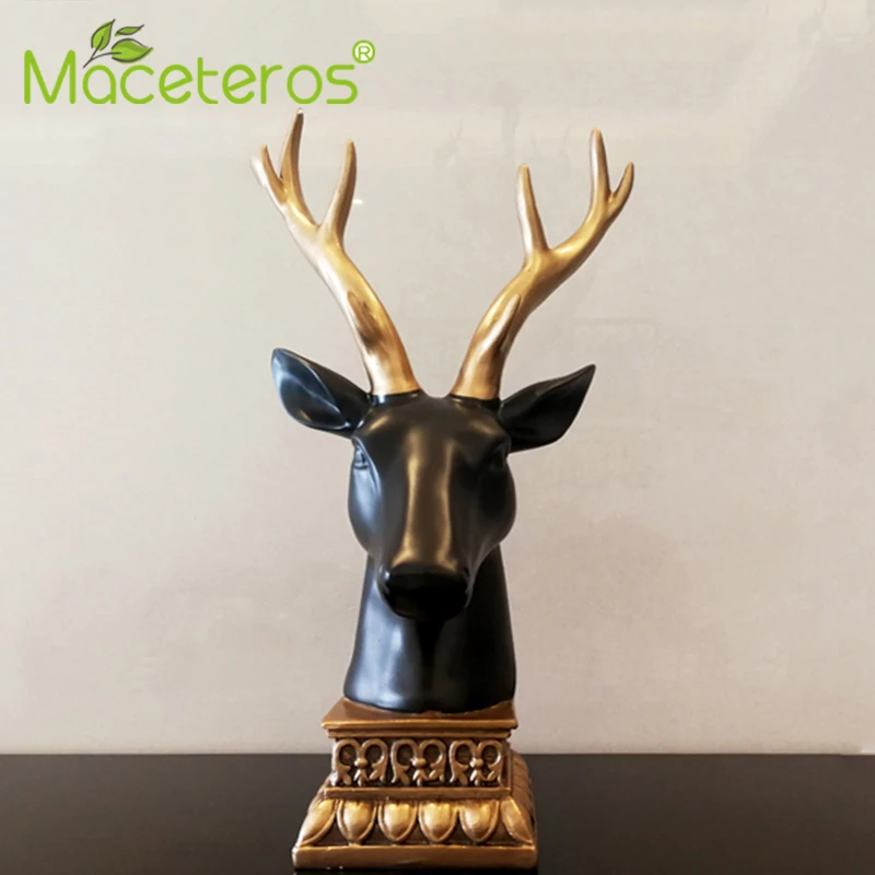 Скандинавские креативные скульптурные украшения с головой оленя из