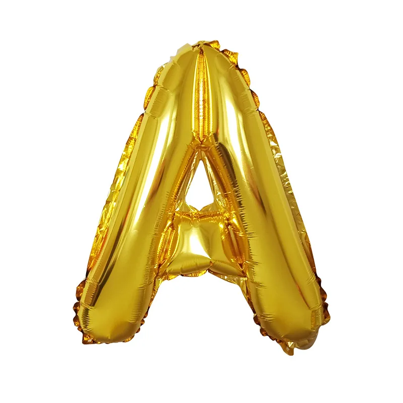 Воздушный шар с надписью Happy Birthday 16 дюймов персонаж золотыми буквами Свадебный