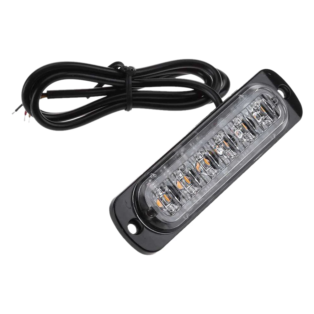 Авто мотоцикл супер яркий мерцающий 6 светодиодный светильник проблесковый