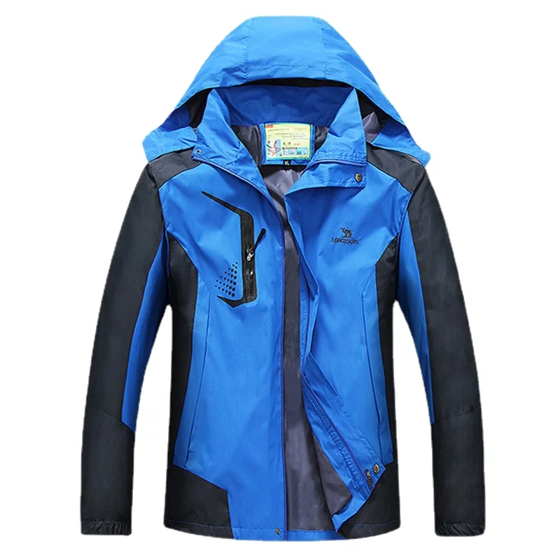 Winter Plus Velvet Padded Men's Cotton Coat Casual Plus Size Loose Cotton Coat Windproof Rain Warm Men's Cotton-padded Jacket.