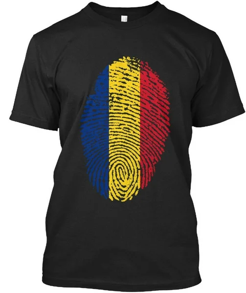 

Romania Fingerprint Flag Standard Unisex T-shirt
