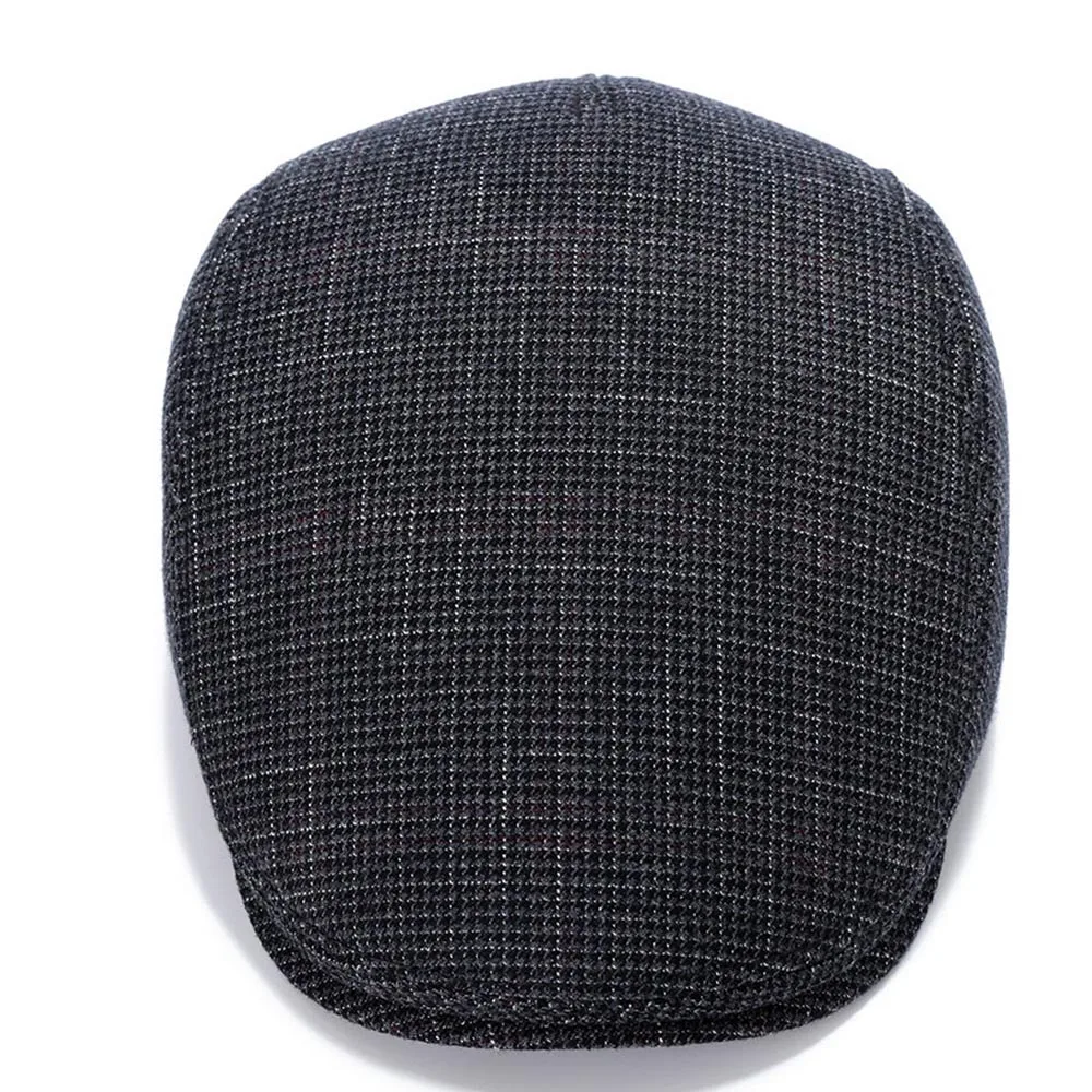 Новинка зимы от Фибоначчи мужские шапки Newsboy ретро берет головные уборы