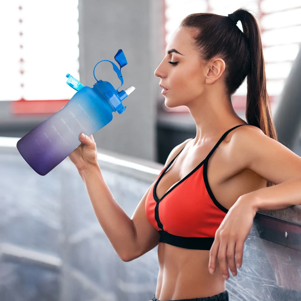 Большая Спортивная бутылка для воды 2 л непротекаемые бутылки Tritran Bpa с