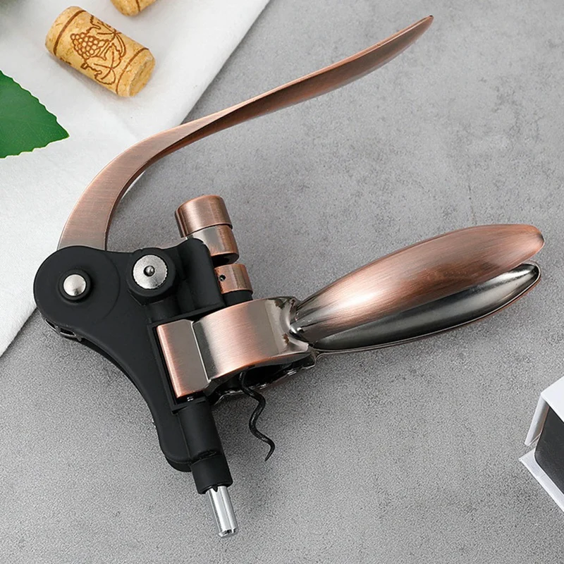 

Professional Zinc Alloy Wine Opener Lever Arm Steel Rabbit Corkscrew Wine Bottle Opener Tool Cork
