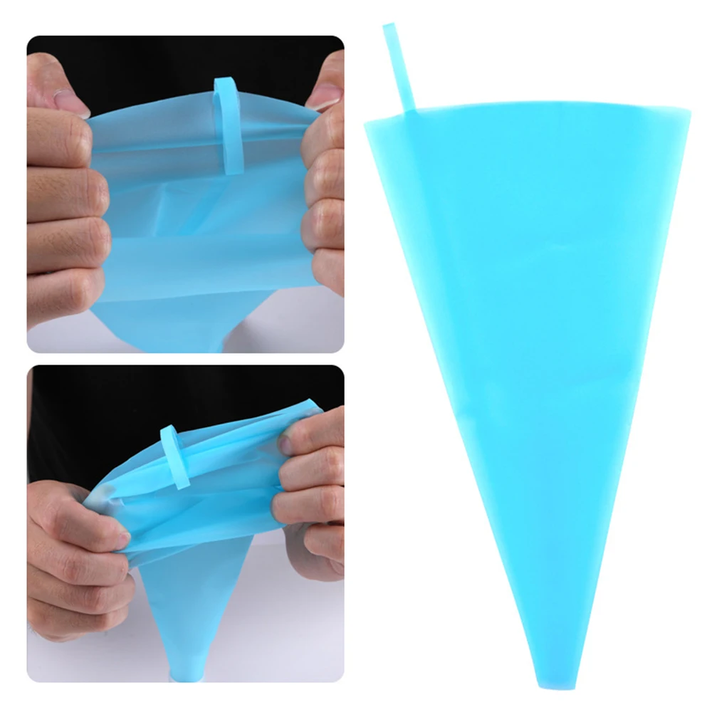 

8PCS/Set Reusable Silicone Icing Piping Cream Pastry Bag 6 Stainless Steel Nozzle Set DIY Cake Decorating Tips Set Pastry Tools