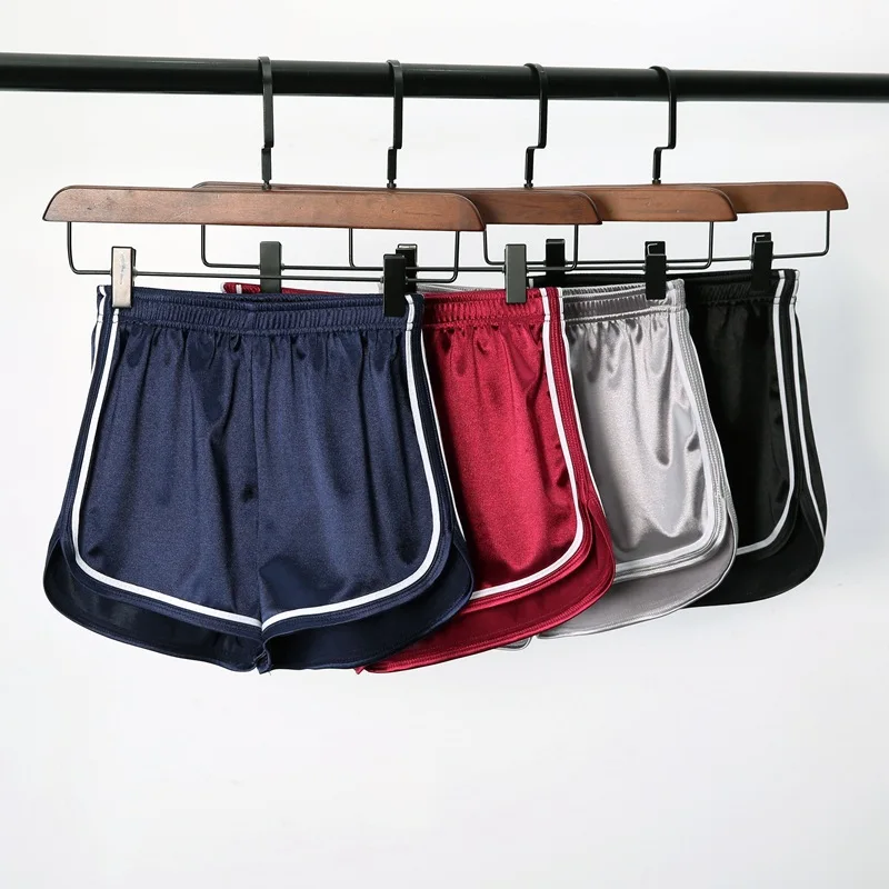 Фото Женские шорты Летние повседневные однотонные на шнуровке свободные с высокой