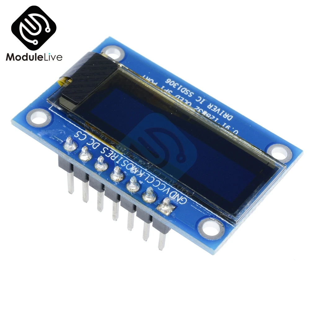 Модуль SSD1306 для самостоятельной сборки 0 91 дюйма SPI 128x32 12832 белый/синий цифровой OLED