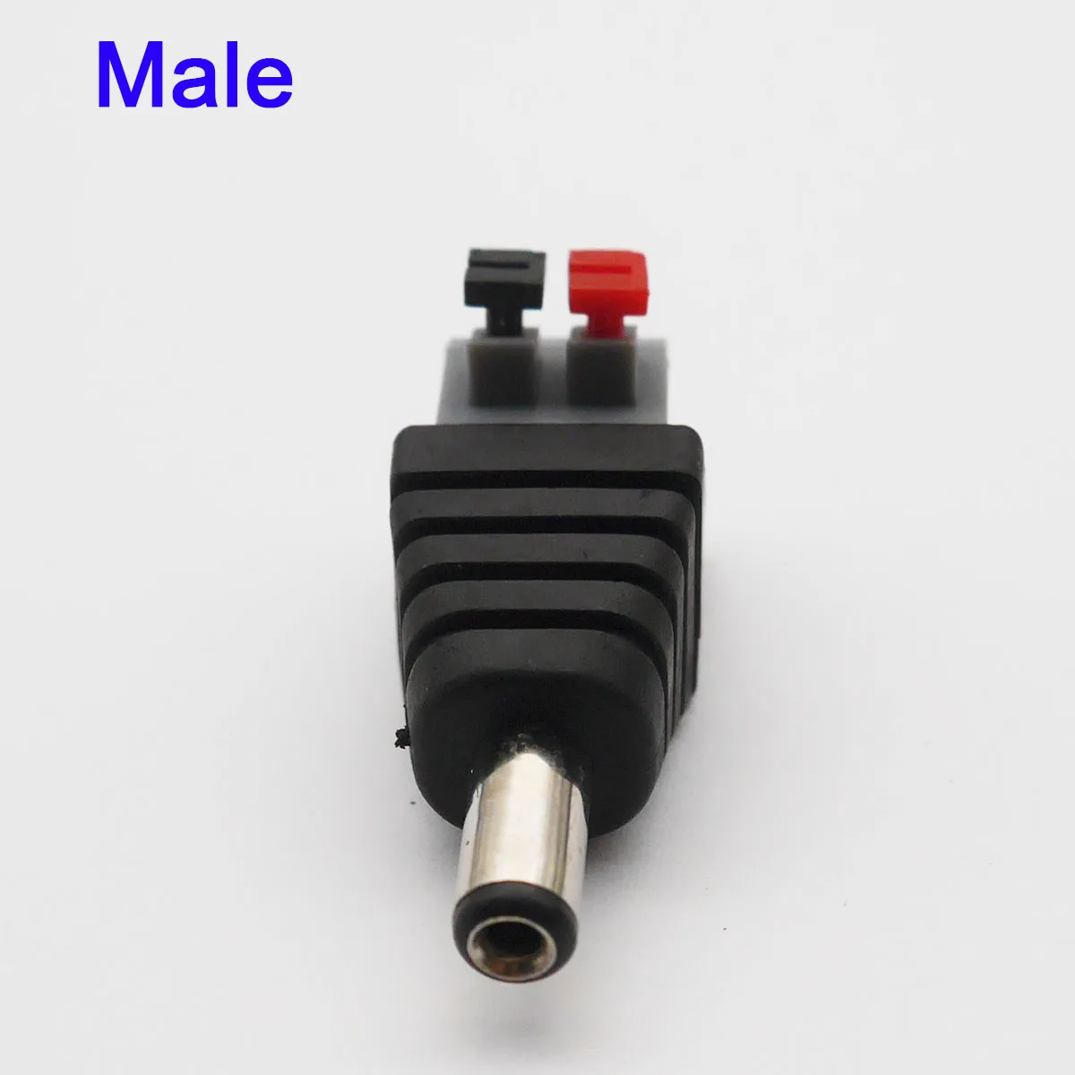 Male Connector 10 шт. DC мощность 2,1x5,5 мм Мужской Женский Разъем Jack адаптер разъем для 5050 3528 одноцветный светодиодный светильник полосы и камеры видеонаблюдения - Цвет: Male Connector