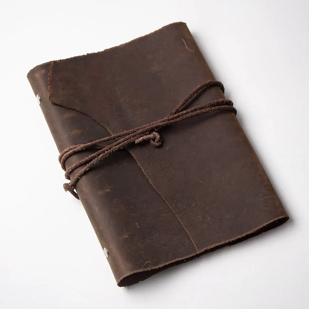 juneTree Винтажный кожаный блокнот A5