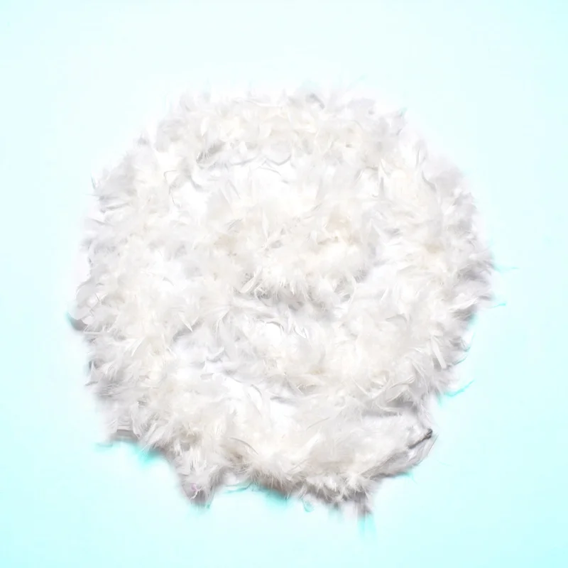 white 2 ярдов/партия, натуральное пушистое перо индейки, boa plumas, вечерние, декоративные, цветные перья для рукоделия, свадьбы, фестиваля - Цвет: white