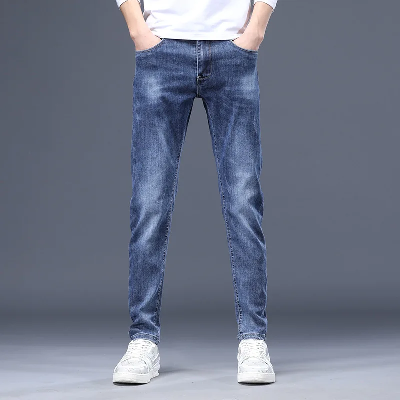 

2021 Spring and Fall Fashion Trend Men's Jeans, Retro Casual Comfortable Stretch Fashion Jeans NZKB15