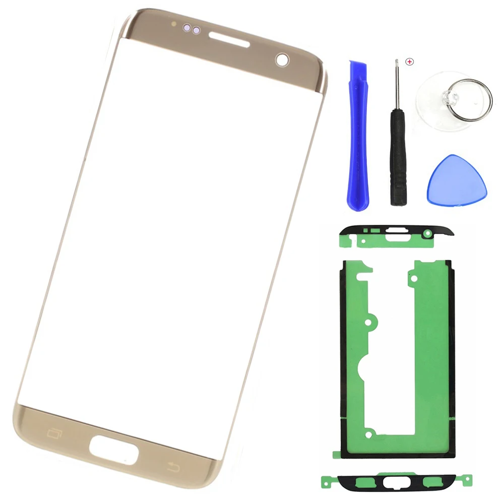 

Phone Screen Replacement For Samsung S7 Edge G935F G935FD G935 LCD Screen Front Outer Touch Panel Glass Lens + Tools