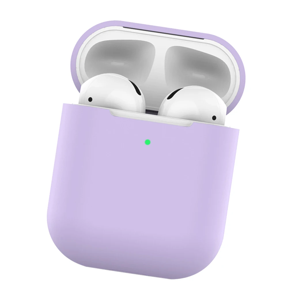 ТПУ Мягкие силиконовые чехлы для Airpods 2 аксессуары Защитная крышка ультра тонкий
