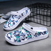 xl 49 mens sandals summer ripped shoes eva rubber clogs mens camouflage garden shoes summer mens and womens casual shoes