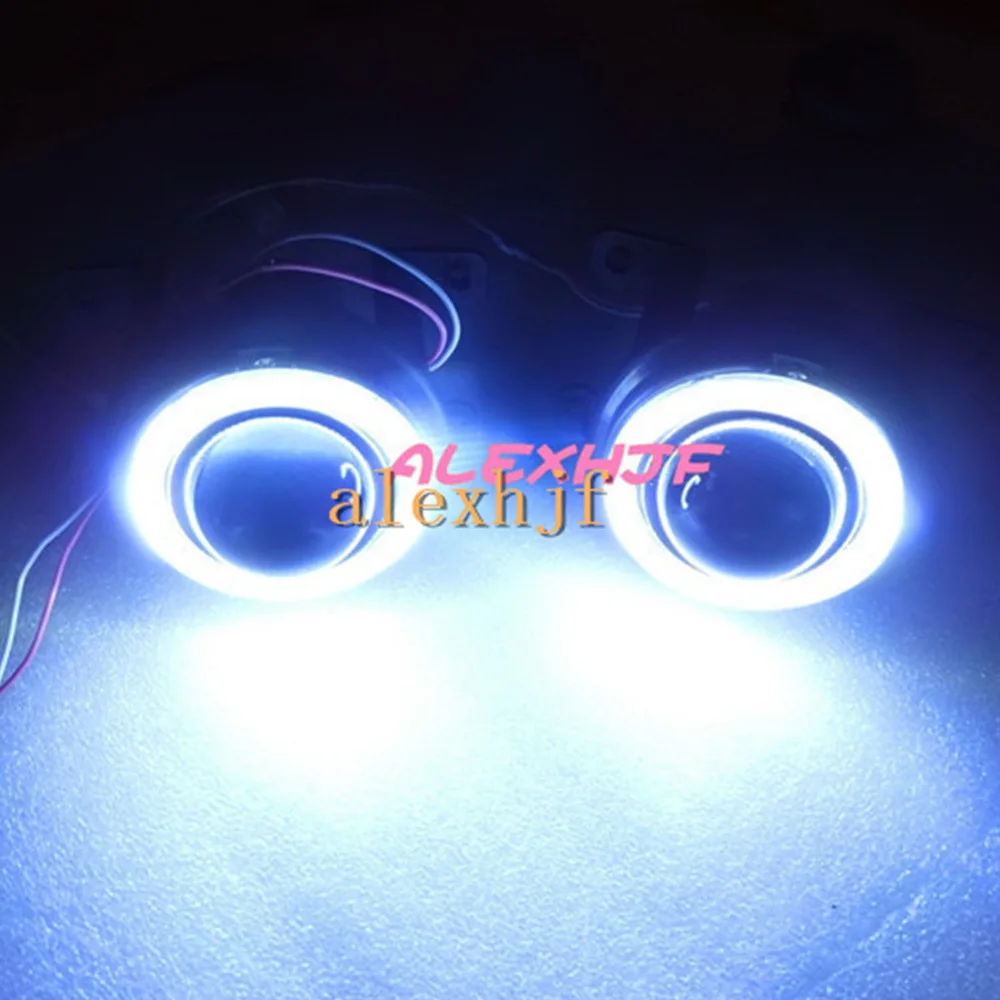 Комплект противотуманных фар с бифокальным объективом July King COB кольца ангельским