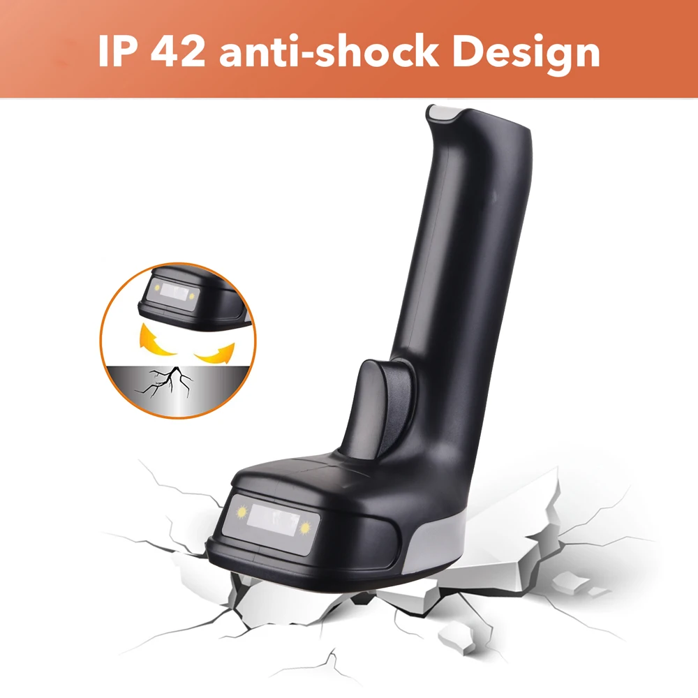 Беспроводной сканер штрих-кода Trohestar 1D CCD 2 4 ГГц считыватель сканеры для