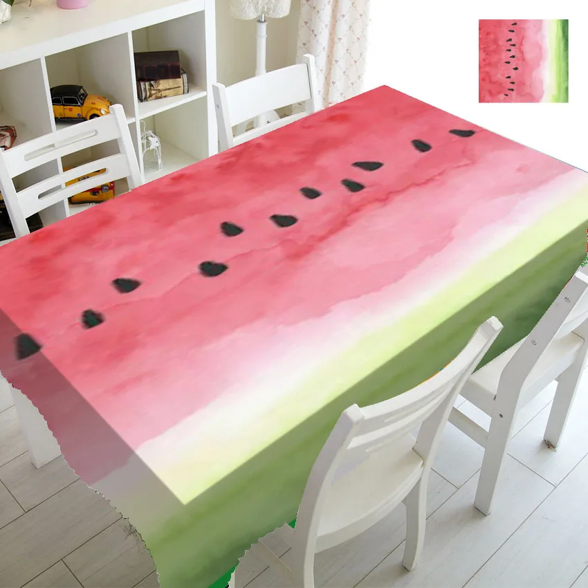 Современная черно-белая полосатая скатерть для арбуза аксессуары вечерние Декор