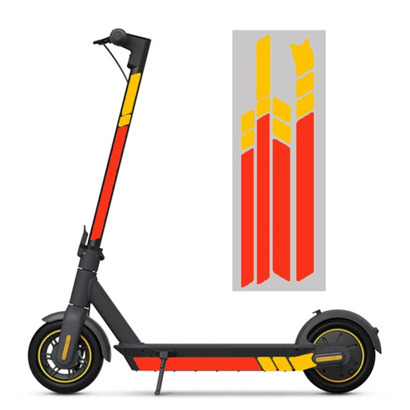 

Waterproof PVC Reflective Stickers for MAX G30 Kick Scooter Foldable Warning Decal Decoration Protector Spare Parts