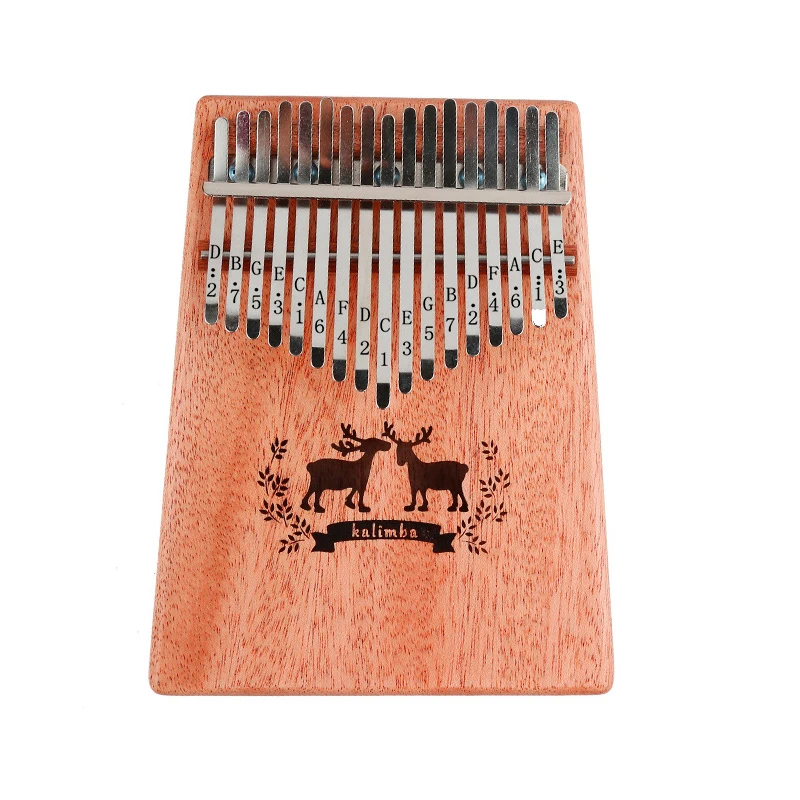 

Kalimba 17 Key Portable Thumb Finger Piano Mahogany Musical Instruments Calimba Mbira for Child Adult Beginner Kalimba