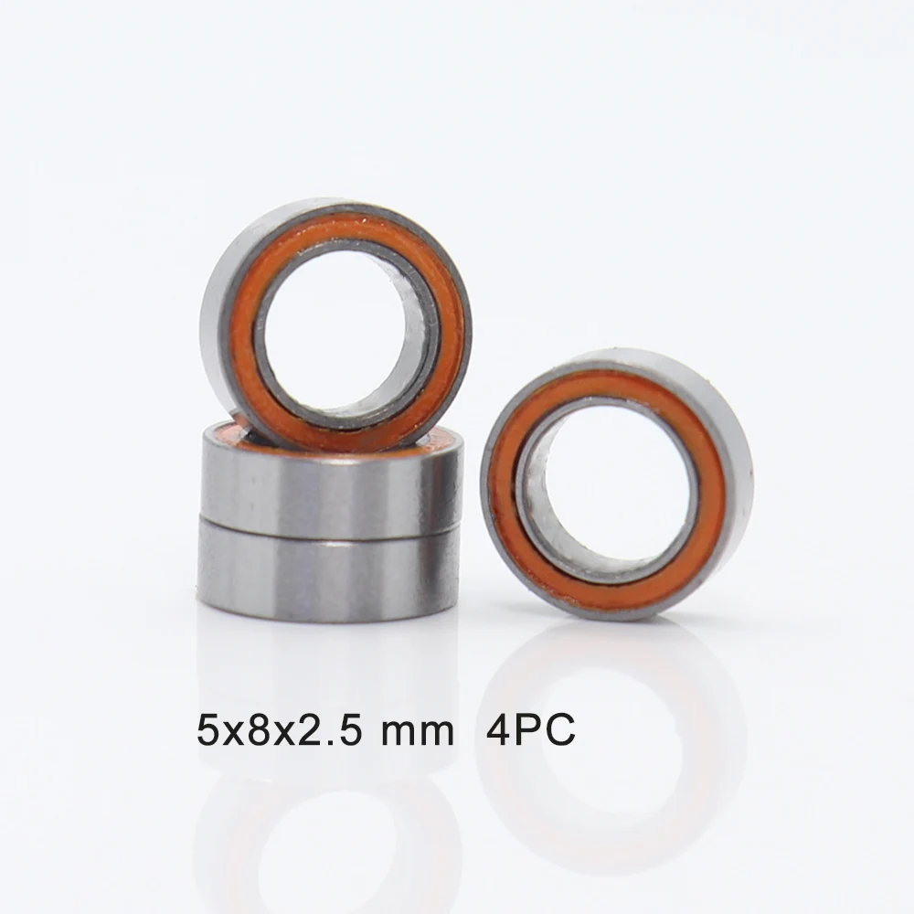 

Traxxas RC Bearing Set For 1/10 Off Road Electric Bandit 5x11x4 mm 15 PC , 5x8x2.5 mm 4PC Orange Bearings ( Total 19PC )