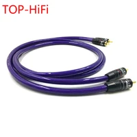 top hifi pair type 4 gold plated rca audio cable 2x rca male to male interconnect audio cable with van den hul mc silveb it 65