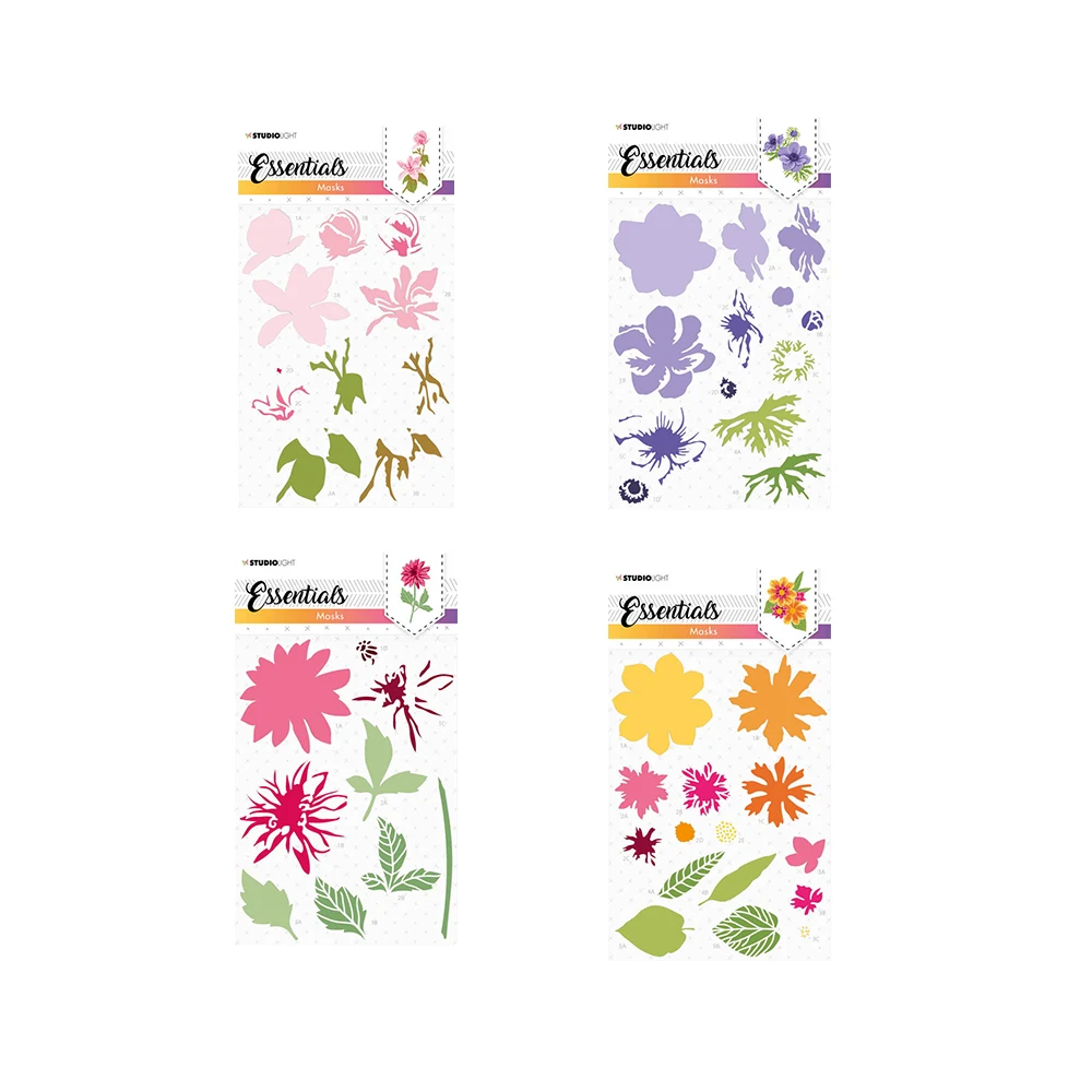 

2022 Spring New Anemone Dahlia Magnolia Flower Layering Stencils Diy Drawing Scrapbooking Coloring Reusable Embossing Template