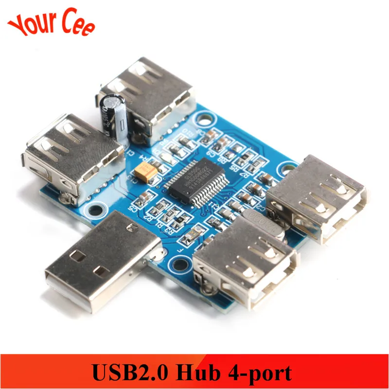 DC 5V usb-хаб USB2.0 HUB концентратор 4-муфтовый стыковочный USB плата расширения Модуль