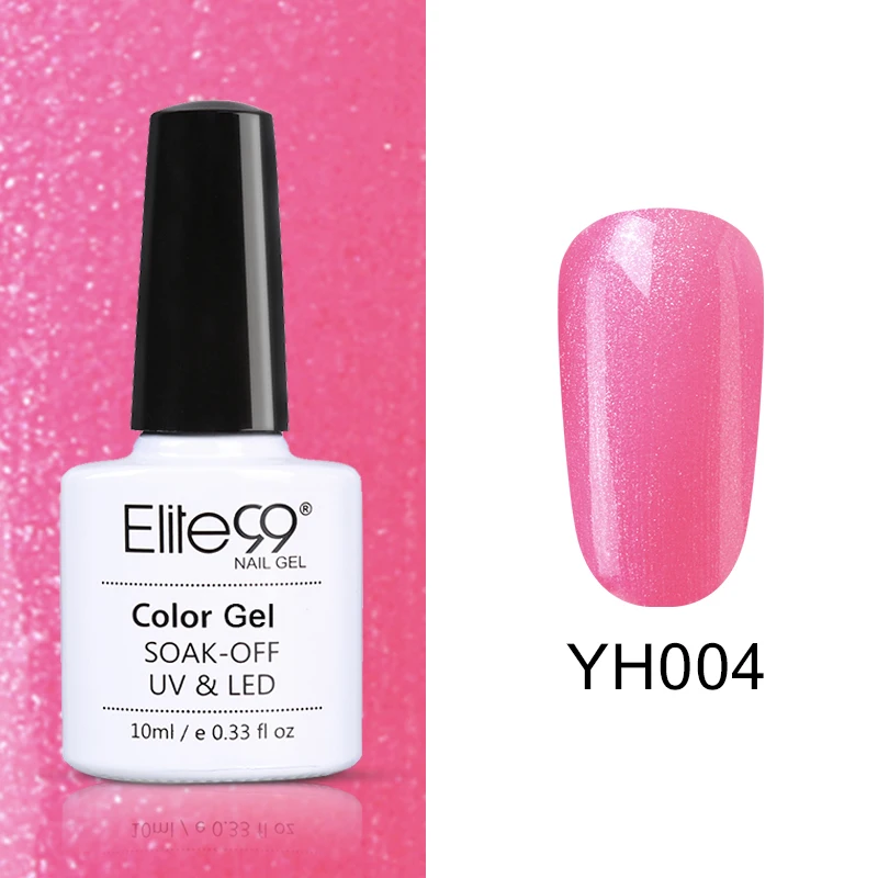 YH004 Elite99 Vernis Полупостоянный 10 мл Светодиодный УФ-гель замачиваемый пурпурный цвет светодиодный лак для ногтей нужна лампа отверждения Гель-лак - Цвет: YH004