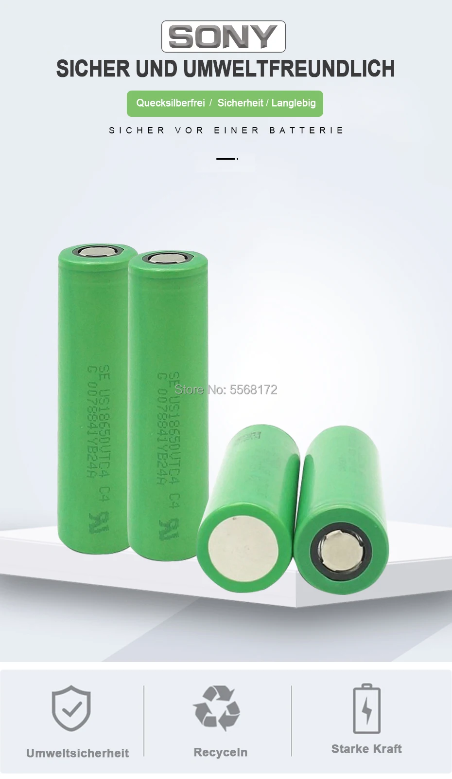 Sony 100% оригинальный 3 6 V 18650 VTC4 2100mAh Высокий сток 30 А батарея VC18650VTC4 электронные
