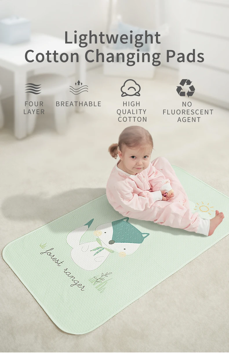 Водонепроницаемые детские пеленки BabyGreat, переносные складные моющиеся, хлопок, дышащие, для младенцев, постельные принадлежности, Герметичная прокладка