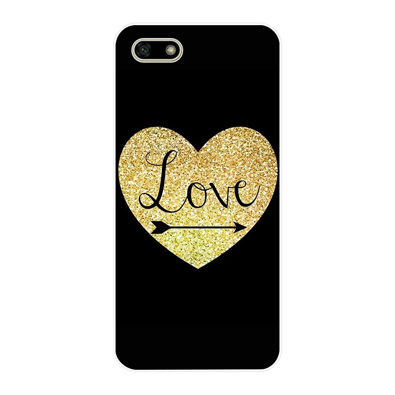 53SD Elisabeth Fredriksson Little Hearts On Gold Мягкий Силиконовый ТПУ чехол для huawei Honor 7c 7x 7a pro P20 Nova 2i