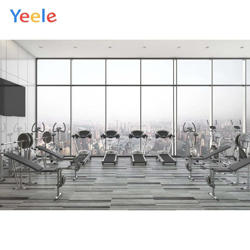 Фон для интерьера Фотофон зала фитнеса украшения окон и комнат фотографический