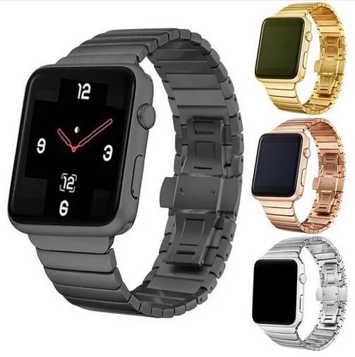 Металлическая пряжка из нержавеющей стали для Apple Watch 38 мм 40 42 44 ремешок iwatch серии 4