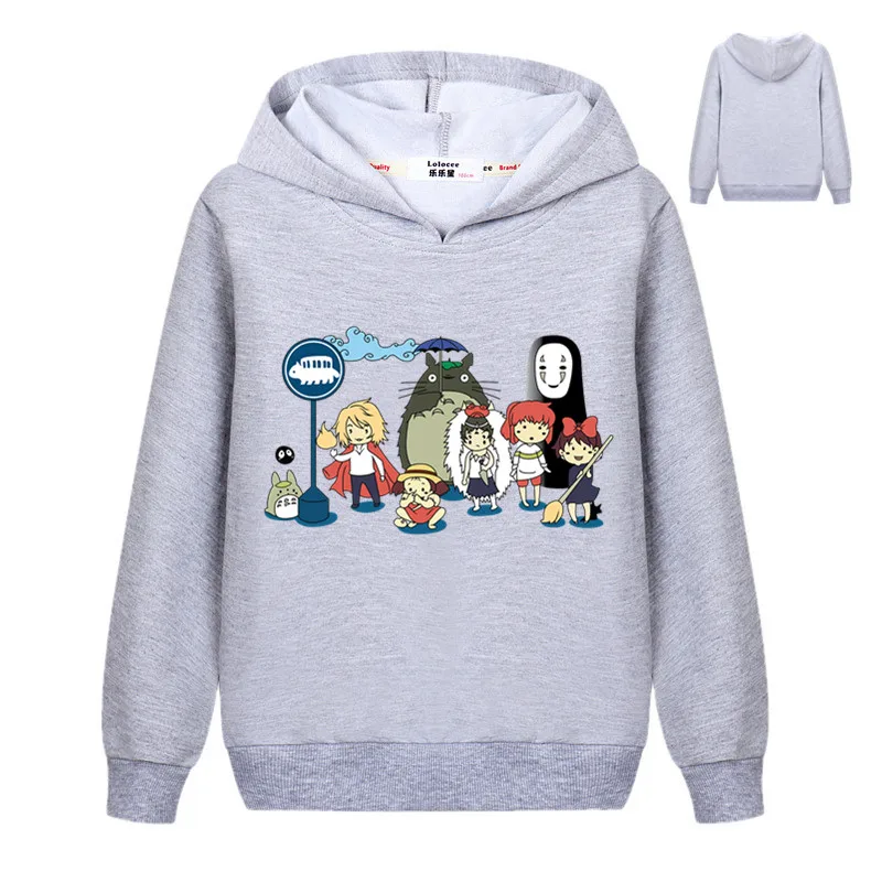 Новая Милая Толстовка totoro для мальчиков, повседневные топы с 3D рисунком в стиле Харадзюку, пуловер с капюшоном для девочек, одежда для студентов