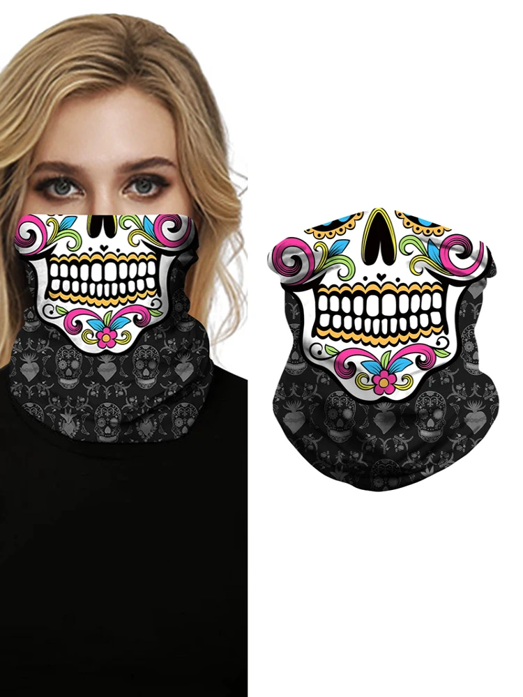 Бандана с принтом черепа волшебная бандана шарф для головы Балаклава 2020| |