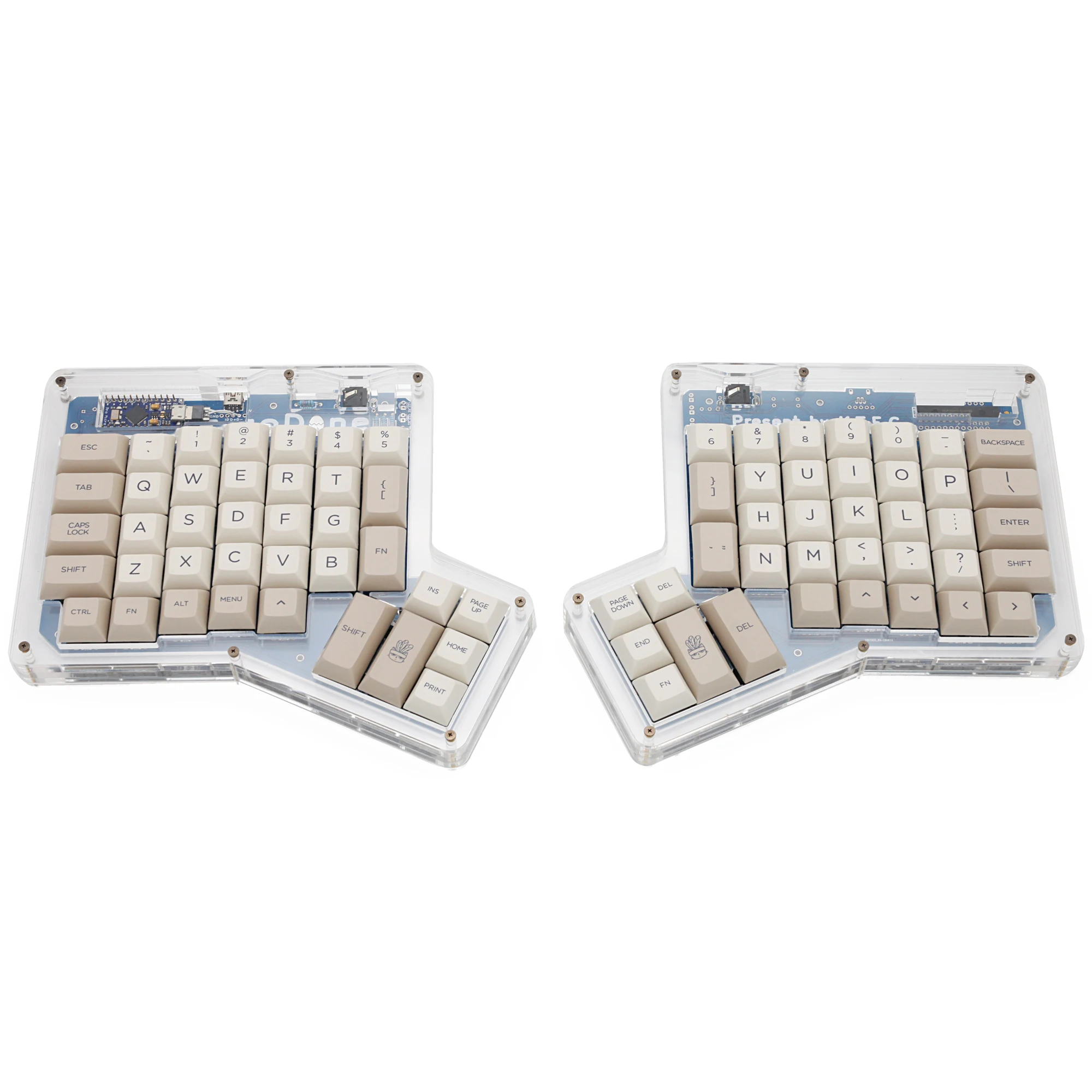 

dsa ergodox ergo pbt dye subbed keycaps for custom mechanical keyboards Infinity ErgoDox Ergonomic Keyboard keycaps beige grey
