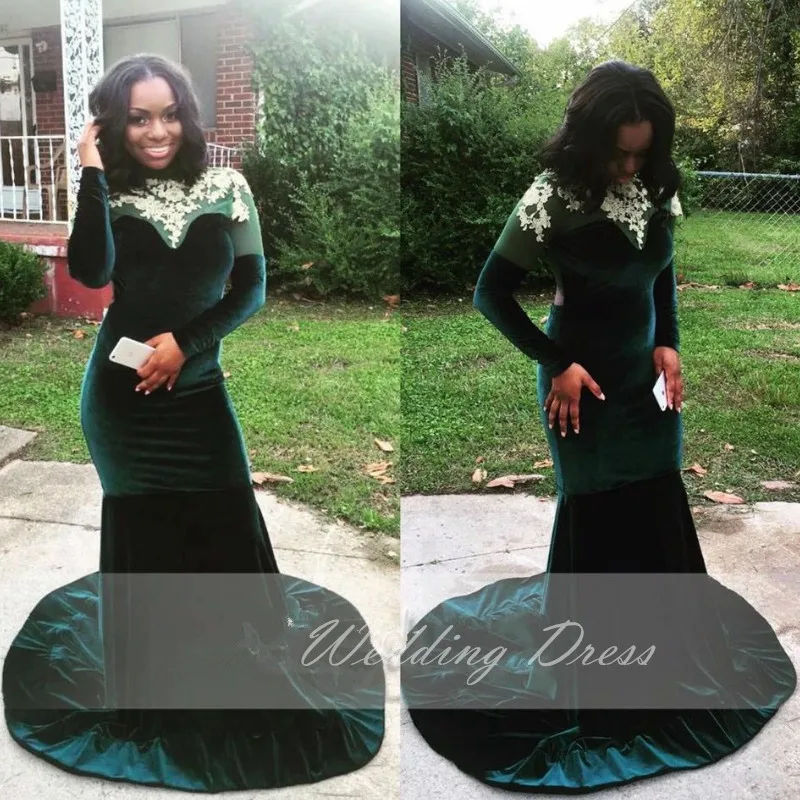 Элегантная зеленая бархатная кружевная аппликация искусственная Русалка с