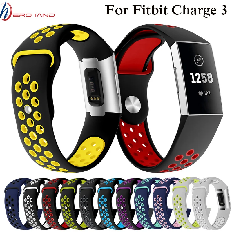 Ремешок для часов Fitbit Charge 3 занятий спортом на открытом воздухе мягкий