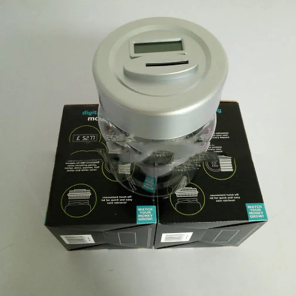 

Large Piggy Bank Counter Coin Electronic Digital LCD Counting Coin Money Saving Box Jar Coins Storage Box For USD EURO Money