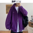 Мужская винтажная однотонная куртка в стиле K-POP, зимняя